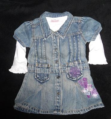 Riflové šatočky 2v1, dopodopo,80