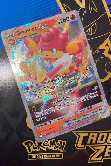 Pokémon silná karta simisear vstar 260hp, 