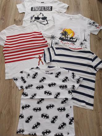 Balík chlapčenských tričiek, 140–152