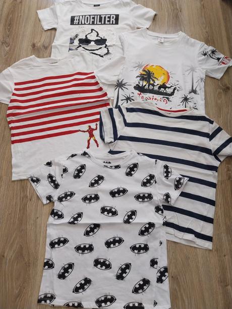 Balík chlapčenských tričiek, 140–152