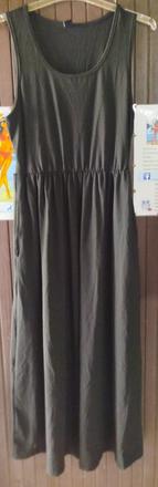 Ľahké letné čierne šaty, l / m / s / xs