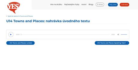 Online učebnica yes b1, 