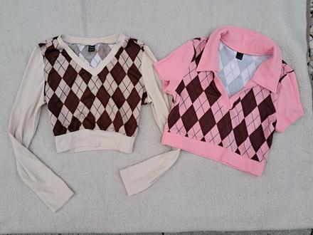 Crop topy tričká na veľkosť m,, m