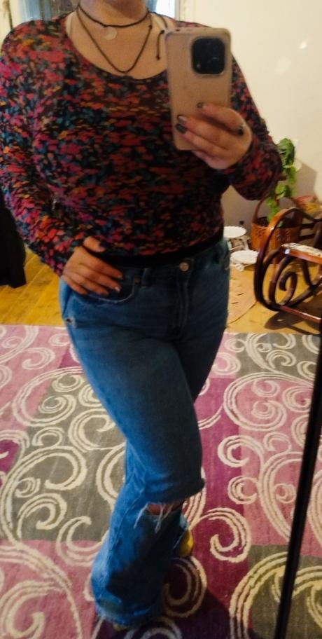 Priesvitny crop top, gate,42