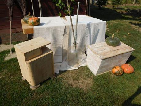 Ľanové plátno sklenená fľaša, 