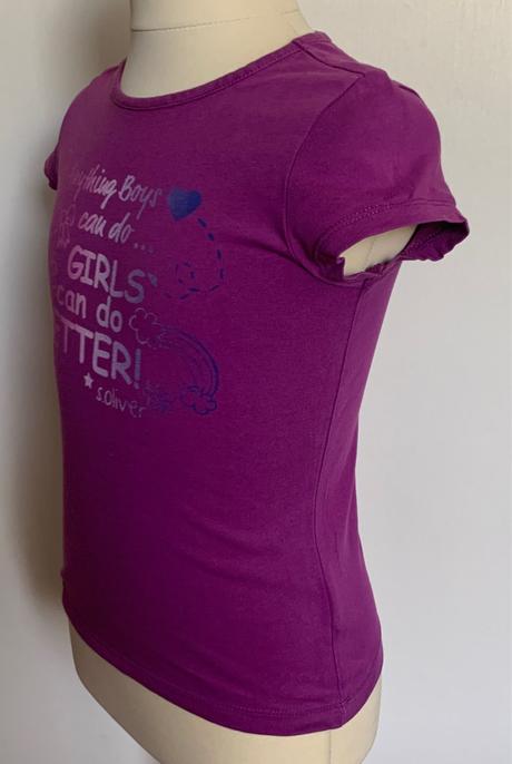 S.oliver fialové tričko s nápisom, s.oliver,116