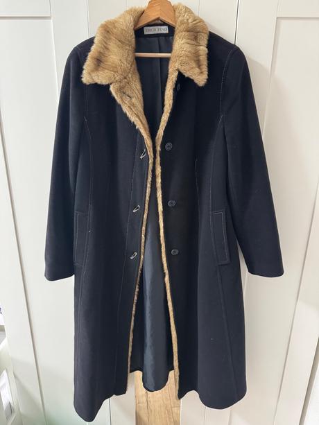 Dámsky teplý kvalitný kabát, xl
