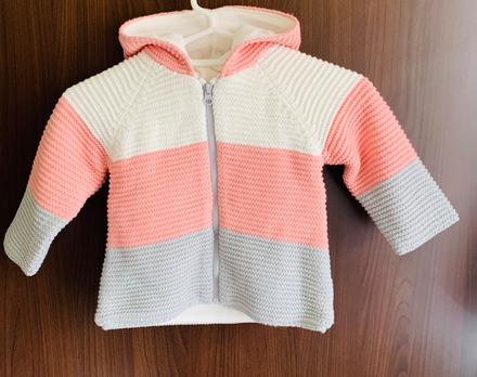 Pleteny svetrik na zips, baby club,86