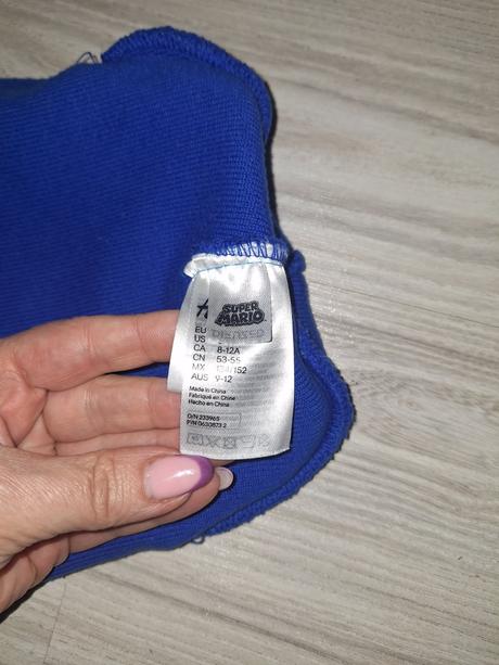 Zimná čiapka super mario, h&m,134