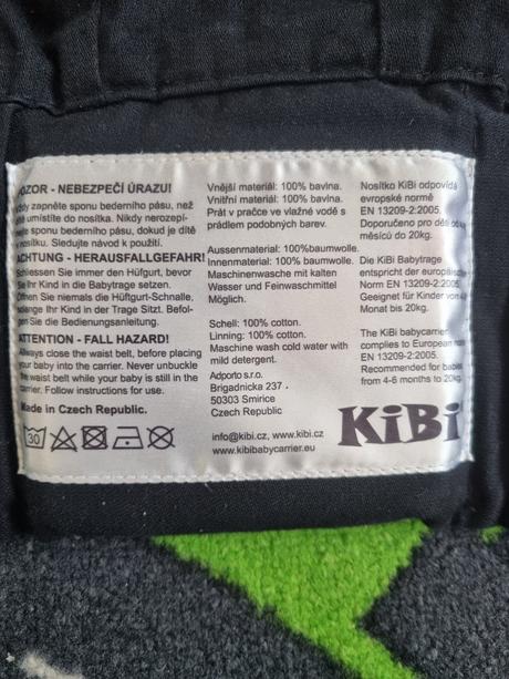 Ergonomický rastúci nosič kibi, kibi