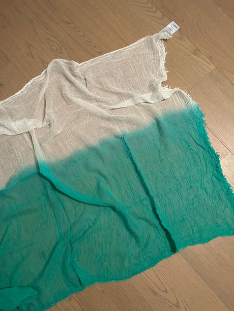 Bielo/zelená šatka nemecký výrobca, h&m