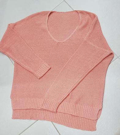 Svetrík svetloružový s-m, s