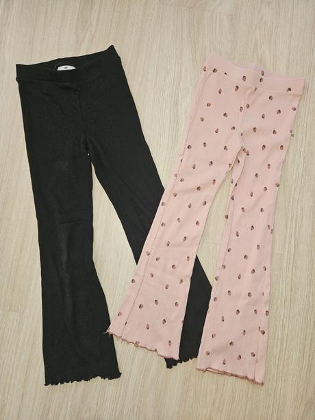 2x zvonove leginy, h&m,122