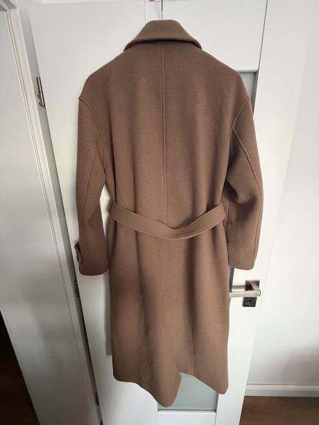 Vlnený kabát vo farbe taupe, m