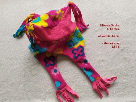 Flísová čiapka 6-12 mes., 80