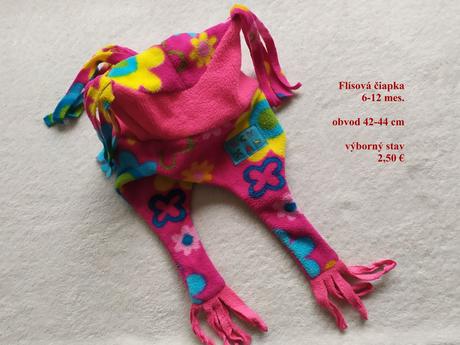 Flísová čiapka 6-12 mes., 80