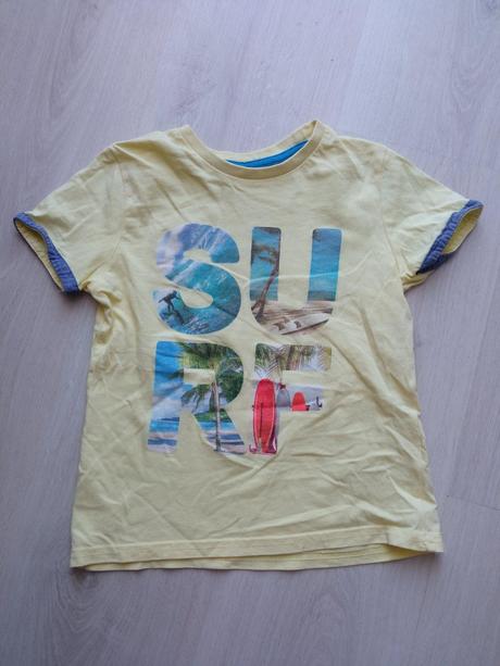 Chlapčenské tričko s nápisom surf, 110