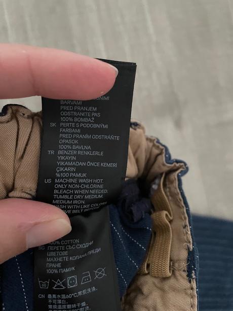 Bavlnené nohavice, h&m,86