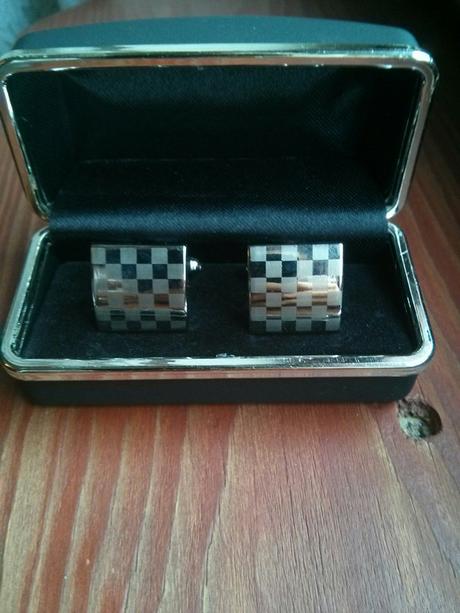 Pánske manžetové gombíky - strieborná farba, 