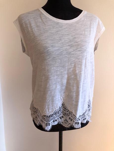 Tričko s čipkou, m