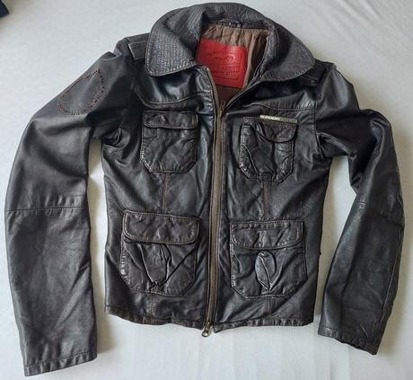 Kožená bunda superdry, superdry,s