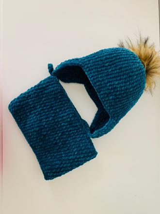 Set čiapka a nákrčník, 80 / 86 / 92