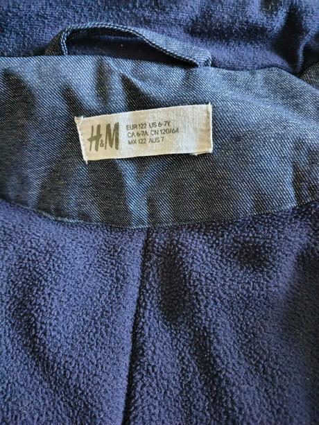Tmavomodrá zimná bunda 122 h&m, h&m,122
