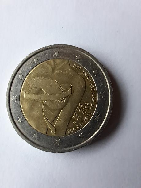2 eur francuzsko 2017, 