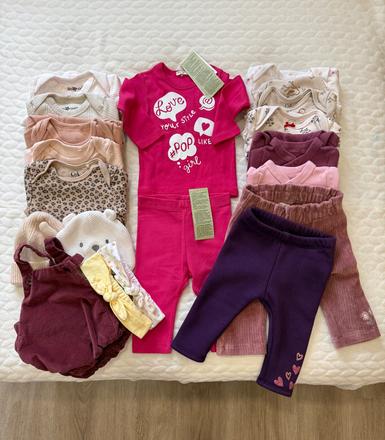 Balík dievčenského oblečenia vo veľkosti 62, c&a,62