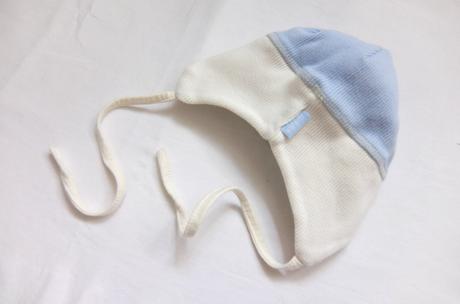 Bavlnená čiapočka - bielo-modrá, rada,68