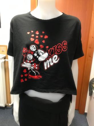 Krátke tričko mickey a minnie, uni, 