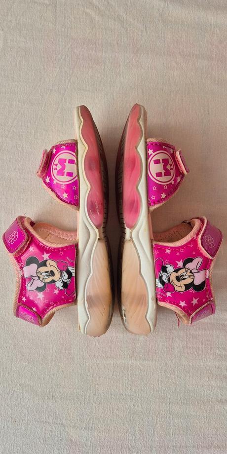 Dievčenské svietiace sandále minnie 27, 27