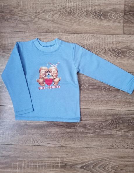 Top s dlhým rukávom a potlačou psíkov 104/110, 110