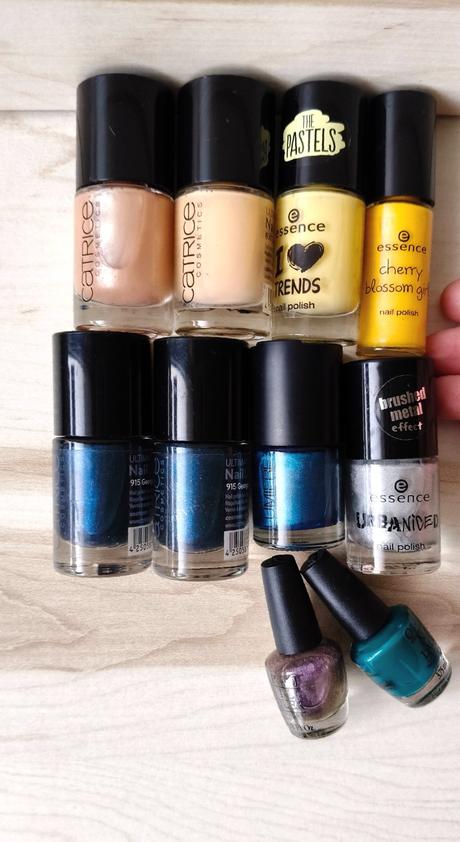 10ks laky na nechty opi, catrice, essence sada,