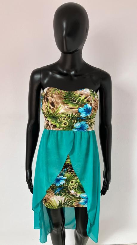 Vzorované letné šaty, xs