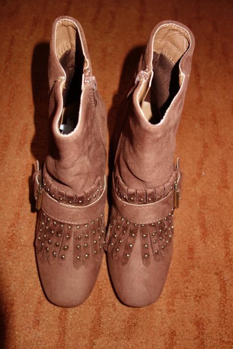 Dámske hnedé kotníčky, 37
