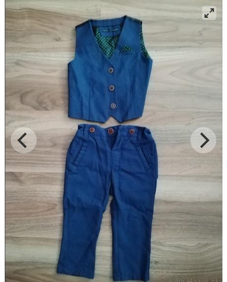 Komplet nohavice plus vesta, next,86