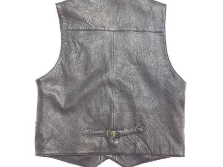 Panska kvalitna kožena vesta, l
