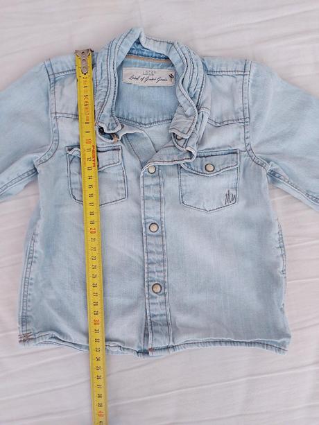 Košeľa riflova, h&m,80