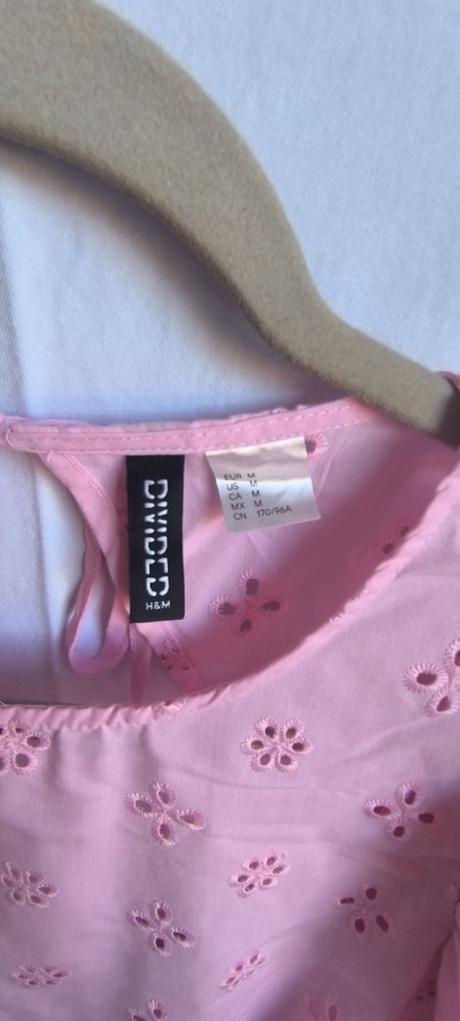 Ružové madeirové šaty, h&m,m