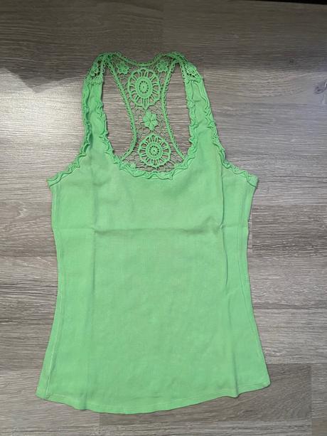 Čipkované neónové tričko, m