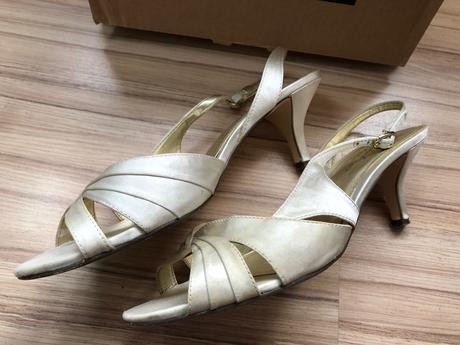 Next spolocenske sandalky - farba ivory, next,41