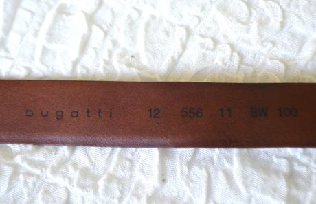 Bugatti, pánsky kožený opasok,