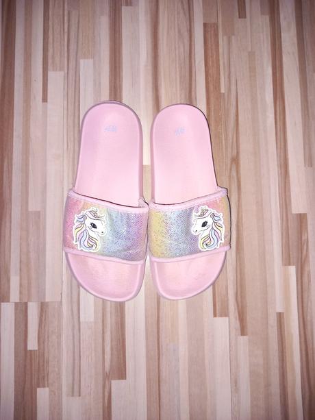 Šľapky jednorožec 32/33, h&m,32