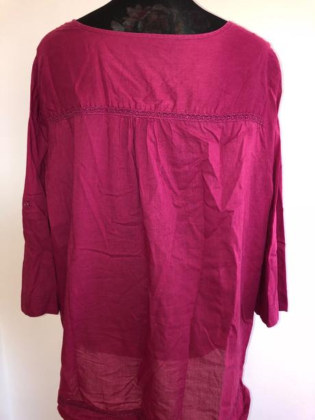 Blúzka cyklámen, xl