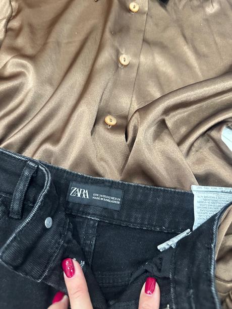 Zara čierne džínsové kraťasy, zara,xs