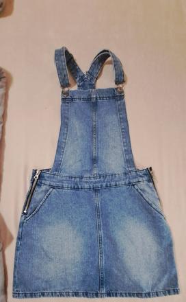 Dievcenska riflova sukna na tracy benetton, benetton,xs