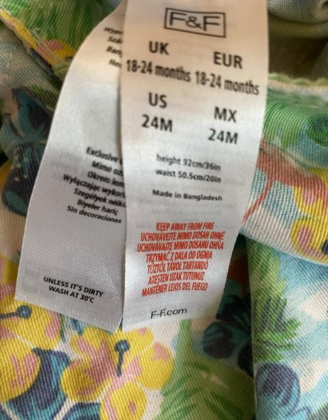 Kvalitné bavlnené nohavice na traky v. 92, f&f,92