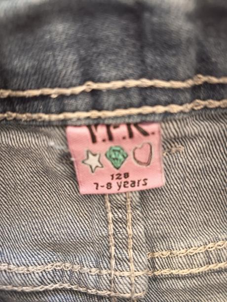 Džínsové sukničky 6-8 rokov, denim,128