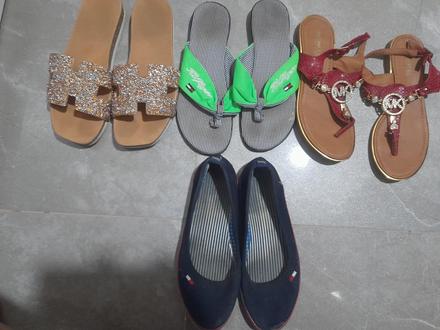 Rôzne značkové šľapky a topánky v 38/38, cena 5e, 39